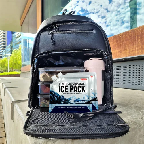 Vista 9 de Bolsas de hielo reutilizables para enfriadores, paquetes de congelador de gel de larga duración para bolsas más frías, lonchera, bolsa enfriadora