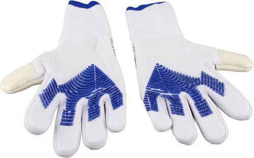 Vista 3 de Guantes de portero de fútbol con agarre de palma fuerte, protección para los dedos, antideslizante, látex, nailon, transpirable, guantes de portero