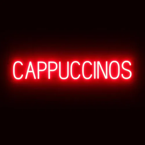 Vista 34 de SpellBrite Letrero de té Aspecto de letrero de té neón, luz LED azul, 13.1 x 6.3 pulgadas Ultra-Bright Click-Together Signage for Cafes, with