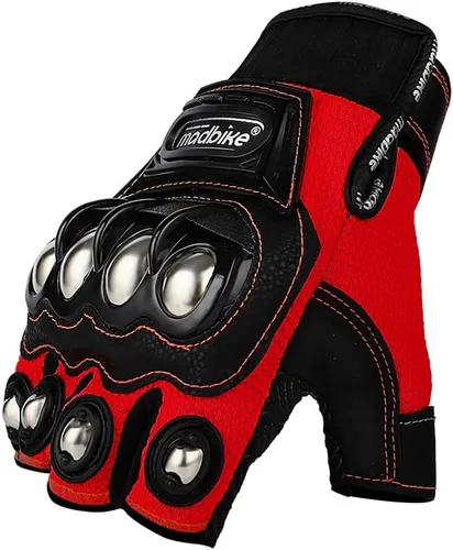 Vista 5 de Guantes de motocicleta Flujo de aire de acero nudillos pantalla táctil BMX MX ATV MTB Motocross Dirt Bike Racing Downhill guantes