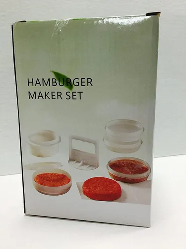 Vista 4 de CTD Store set de 10 unidades: prensa para hamburguesas y recipientes para congelador.