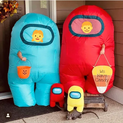 Vista 5 de YuMe Disfraz inflable oficial de Among Us Toikido Toys (niños)