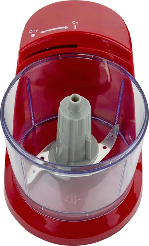 Vista 5 de Brentwood MC-109R - Mini picadora de alimentos (1.5 tazas, color rojo)