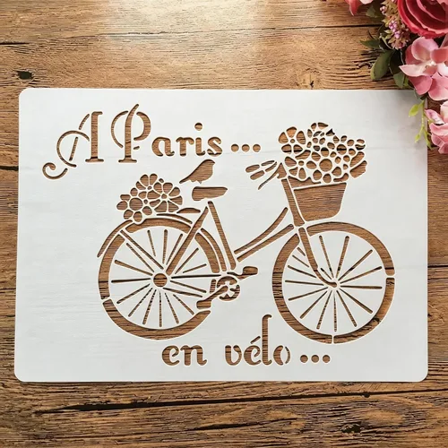Vista 18 de TIAMECH Plantilla de cámara 3D reutilizable A4 para pintar, plantilla de capas de cámara digital de mandala, arte de pared de bricolaje, muebles