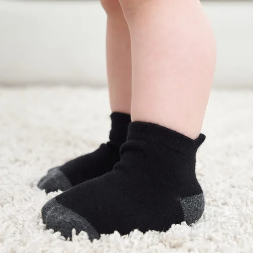 Vista 3 de Zaples - Calcetines altos hasta el tobillo para bebé con base antideslizante, unisex