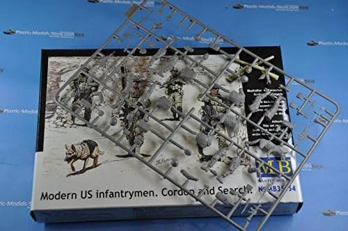 Vista 6 de Master Box Modern US INFANTRYMEN. Cordon and Search 4 Figuras 1/35 35154