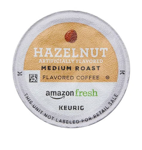 Vista 5 de AmazonFresh - K-Cups de 80 unidades, sabor a avellana, tostado medio, compatible con cafetera Keurig K-Cup
