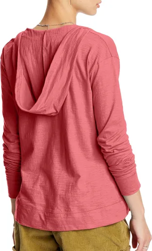 Vista 2 de Hanes Womens Slub Knit Hoodie, Womens Zip-Front Hoodie, Womens Cotton Jersey Hoodie, Knit Cotton Jacket