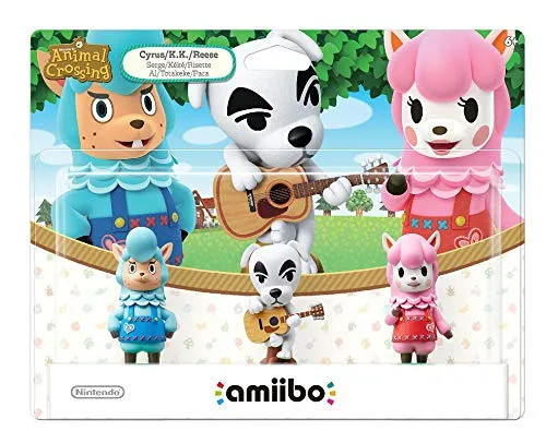 Vista 2 de Animal Crossing Series 3-Pack Amiibo (Animal Crossing Series) - Tom Nook - Blathers Amiibo Bundle for Nintendo Switch - 3DS - Wii U (Bulk Packaging)