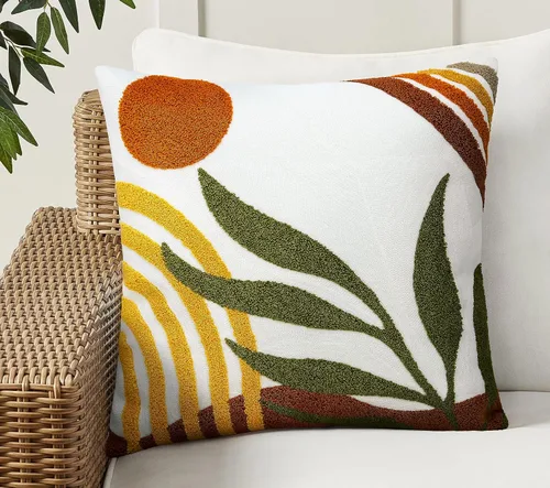 Vista 13 de Merrycolor Fundas de Cojines Decorativos con Mechones Estilo Boho (Naranja y Rosa, 20" x 12" (Paquete de 1))
