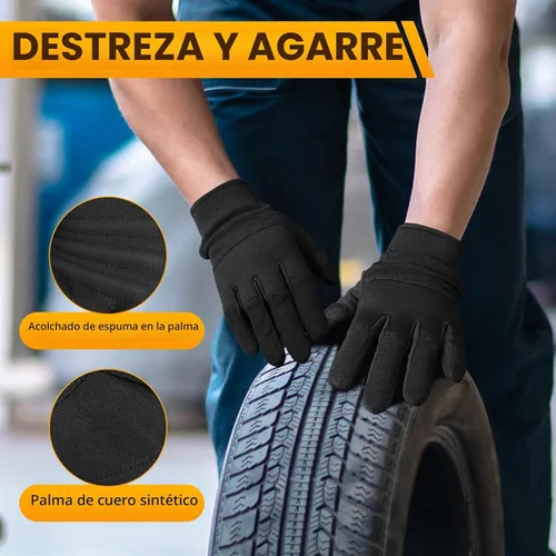 Vista 5 de OZERO Work Gloves for Men Women: Mechanic Gloves Touchscreen Firm Grip