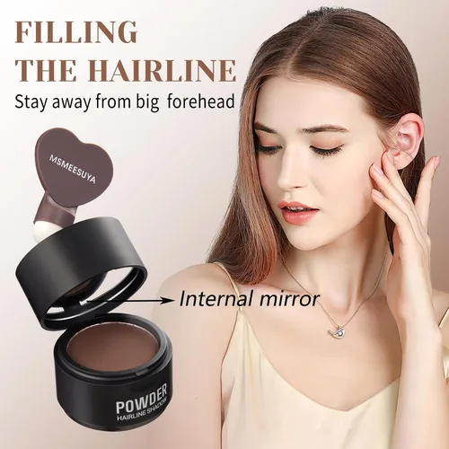 Vista 3 de Polvo de línea capilar al instante, rellena polvo fino o de retoque de raíces, adelgazamiento del cabello al instante más grueso para retoque