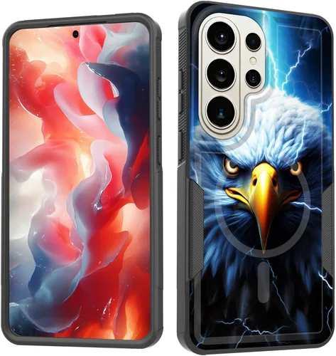 Vista 79 de Funda magnética para Galaxy A16 5G, [compatible con MagSafe] [protección contra caídas de grado militar] Funda resistente a prueba de golpes