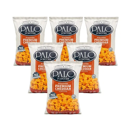 Vista 9 de Palo Popcorn Palomitas de maíz cheddar de tocino, bolsas de 6 onzas (paquete de 6)