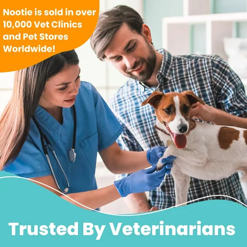 Vista 5 de Nootie Gel dental medicado para perros, ambientador de aliento para perros, limpia los dientes de los perros - Previene la placa y el sarro