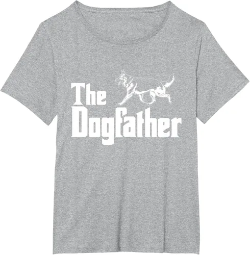Vista 46 de The Dogfather Pastor Alemán - Camiseta de regalo divertida, Negro, S