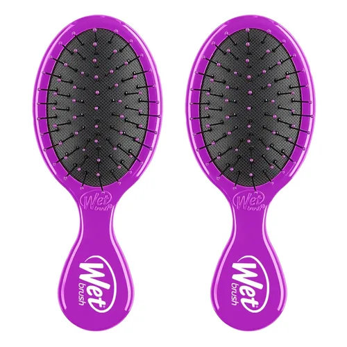 Vista 11 de Wet Brush - Cepillo desenredante Squirt, exclusivo de Amazon color aguamarina, mini desenredante, cerdas IntelliFlex ultrasuaves sin enredos