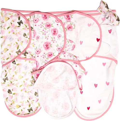 Vista 11 de 3 Pack Bolsas de Envoltura Orgánicas Para Recién Nacidos, Niñas, Niños, Bolsa de Recién Nacido Suave y Acogedora, Mantas de Envoltura para Guardería