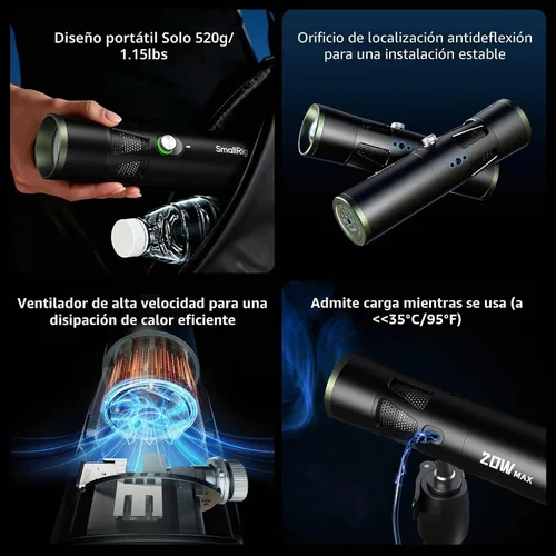 Vista 8 de SmallRig Linterna zoomable de la fotografía del RF 20C 20W LED, proyector