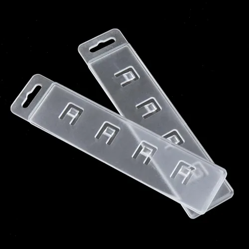 Vista 4 de Soporte para tarjetas de identificación de plástico transparente, soporte para tarjetas deslizantes, soporte para tarjetas de identificación
