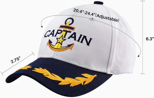 Vista 2 de Funny World Captain Hat Sailor Costume Boat Yacht Accessories Set