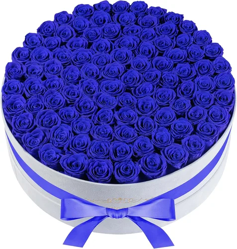 Vista 7 de Perfectione Roses 27 Rosas en una Caja, Rosa del Día de la Madre, Flores Preservadas para Ella, Flores para Entrega, Regalos de Cumpleaños
