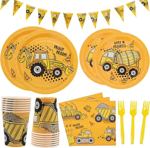 Vista 9 de DYLIVeS 132 piezas de suministros para fiesta de cumpleaños de helado, juego de vajilla desechable para decoración de mesa de fiesta para niña