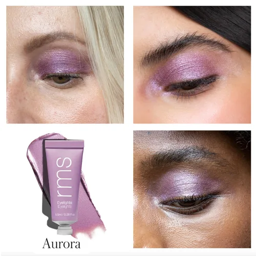 Vista 2 de RMS Beauty Eyelights Crema de Sombra de Ojos, Sombra de Ojos en Crema Hidratante de Larga Duración para un Color Natural Luminoso y Ajustable
