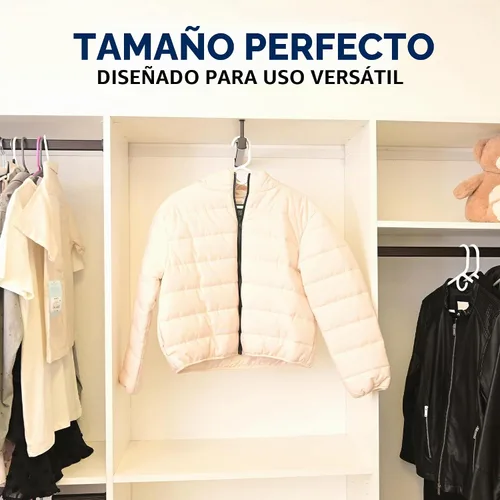 Vista 7 de Closetselect Perchas ultra resistentes, paquete de 28 unidades, perchas