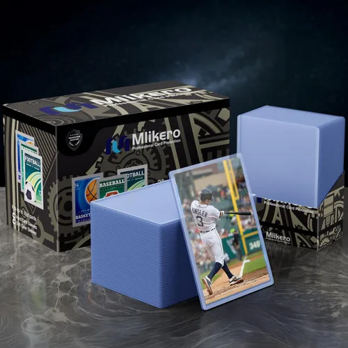 Vista 7 de 1000 fundas de plástico duro para tarjetas, protector de tarjetas de béisbol de 3 x 4 pulgadas, soporte para tarjetas comerciales de alta calidad