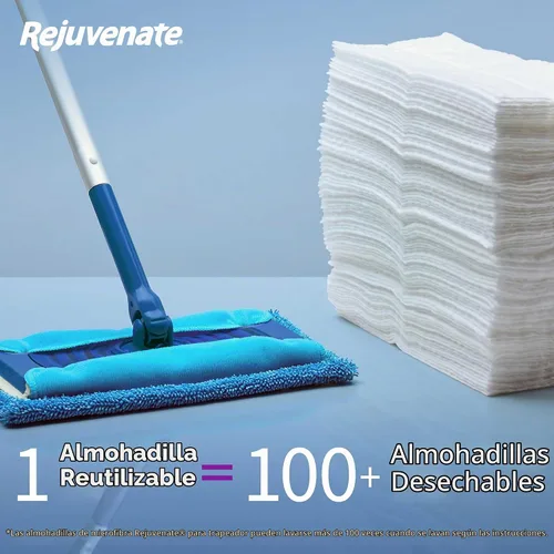 Vista 6 de Rejuvenate Almohadillas de microfibra para barredora, se adapta a