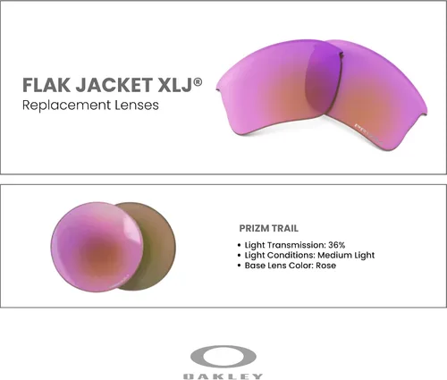 Vista 3 de OAKLEY Original Flak Jacket XLJ OO9009 Replacement Lenses For Men For Women+ Bundle Microfiber Pouch -FRAMES NOT INCLUDED