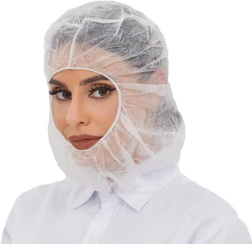 Vista 7 de ZMDREAM Capuchas desechables Bouffant Caps Cubiertas de pelo de cara completa Cubierta de pelo de polipropileno Red Barba Combo