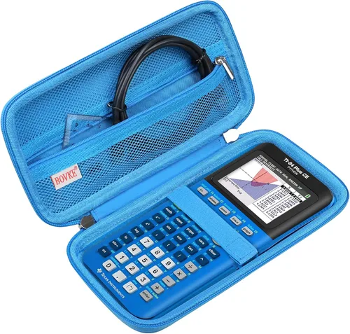 Vista 11 de BOVKE Estuche Duro de Viaje para Calculadora Gráfica Texas Instruments TI-84 Plus CE/TI-84 Plus/TI-83 Plus CE/TI-83 Plus/Casio fx-9750GIII, Bolsillo