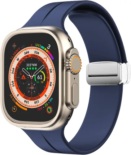 Vista 12 de Banda magnética compatible con Apple Watch de 38mm 40mm 41mm 42mm 44mm 45mm 46mm 49mm, mujeres y hombres, correa deportiva de silicona compatible