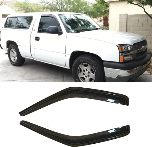 Vista 11 de 94229 Deflector de viento para ventana lateral, compatible con Mitsubishi Lancer 2002-2006, juego de 4 protectores de canal exterior con cinta