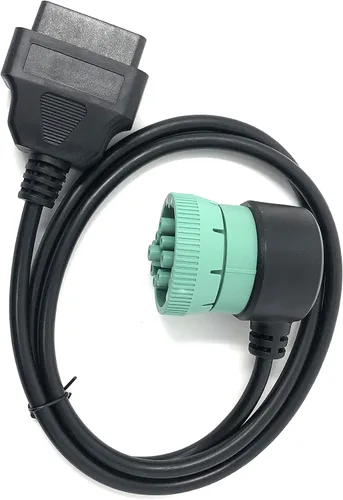 Vista 7 de Cable divisor OBD2 en Y, adaptador macho de 16 pines a hembra doble, cable resistente de 24 AWG, conexión de dispositivo doble, enchufe de ángulo