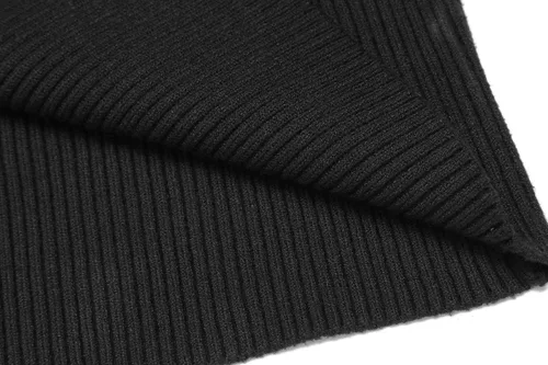 Vista 6 de COOFANDY - Suéter de punto para hombre, acanalado, entallado y con cuello de tortuga
