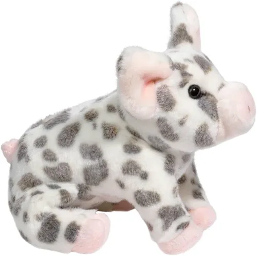 Vista 7 de Douglas Pequeño animal de peluche de cerdo manchado Pauline