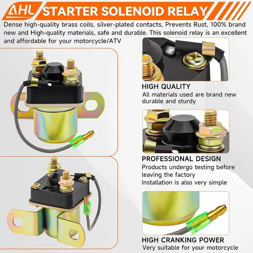 Vista 4 de AHL Relé solenoide de arranque para Polaris Trail Blazer 250 1990-2003 ATV