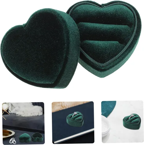 Vista 8 de Caja de 5 piezas, caja de anillo de seguridad, Antragsringetui, Ornament-Ausstellungsständer, Herzringetui, Ringgeschenkbehälter