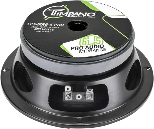Vista 6 de Timpano 6.5 Pulgadas Altavoz de Rango Medio Superficial 500 Vatios de Potencia Máxima TPT-MR6-4 PRO, 6.5 Altavoces de Rango Medio 4 Ohm Montaje