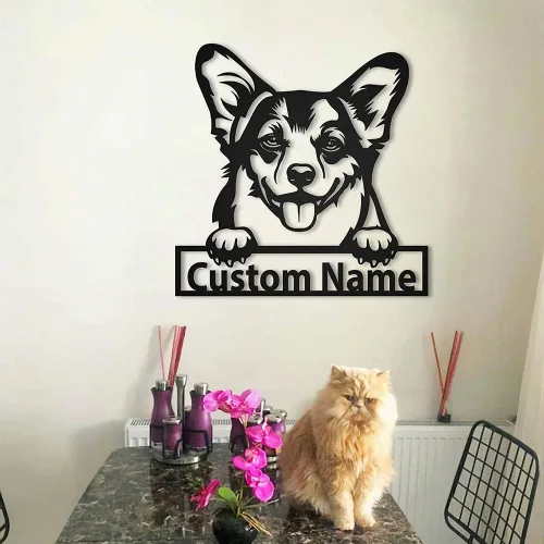 Vista 9 de zouwii Letrero de metal personalizado para perro Airedale Terrier Letrero de metal personalizado Airedale Terrier Airedale Terrier divertido