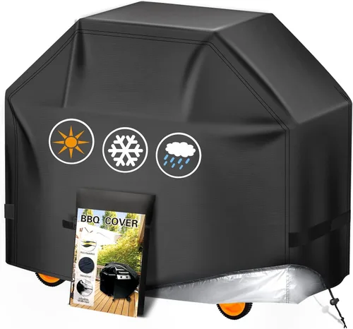 Vista 21 de Aoretic Funda para parrilla de 32 pulgadas, cubierta de parrilla de gas para parrilla al aire libre, cubierta de parrilla impermeable, anti-UV