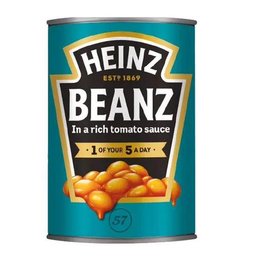 Vista 3 de Frijoles horneados Heinz 14.6 oz, pack de 4 (Inglaterra)
