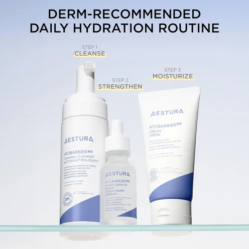 Vista 10 de AESTURA ATOBARRIER365 Crema con Ceramidas, Hidratante Facial Coreano para Reparación de la Barrera Hidratación Duradera de 120H, Cápsulas