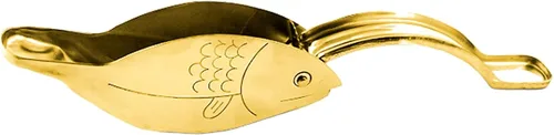 Vista 6 de Exprimidor de limón en forma de pescado, exprimidor manual de limón de acero inoxidable, cítricos de lima portátil, jugo de prensa manual resistente