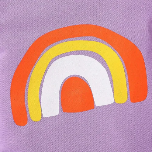 Vista 5 de Newborn Infant Baby Girls Clothes Bodysuit Girl Print Infant Baby Romper Boy Sleeve Short Rainbow Princess