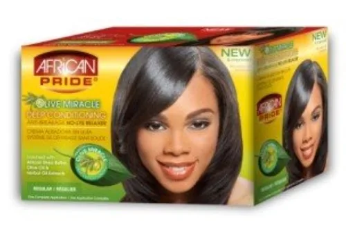 Vista 2 de African Pride Kit de acondicionador y relajante para el cabello, regular, oliva, 1 oz, 12 unidades (2112)