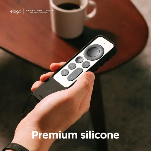 Vista 6 de elago Funda protectora R3 para Apple TV 4K Siri Remote 3ª y 2ª generación Negro